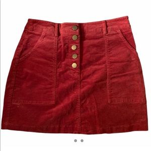 *SOLD ON DEPOP* Velvet-like forever 21 skirt